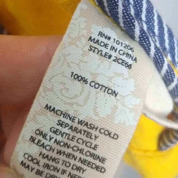 NWOT Soft Surroundings Yellow Cotton Blair Jacket Size Medium - Picture 10 of 14